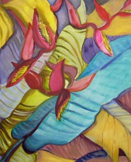 Teal Heleconia (Original Watercolor)