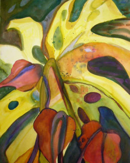 Monstera Backside (Original Watercolor)