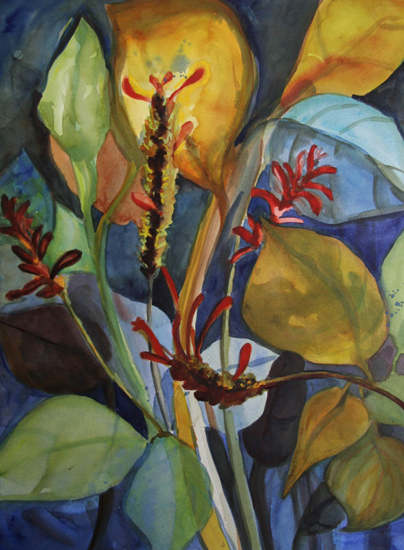 Conversation-watercolor-painting