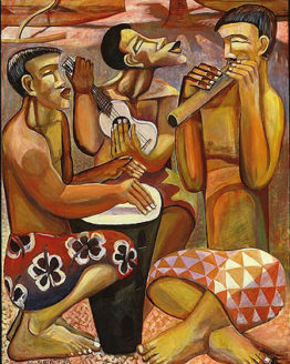 Musicians (Giclee Print on Canvas)