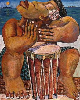 Red Pahu (Giclee Print on Canvas)