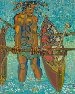 Puna Fisherman (Giclee Print on Canvas)