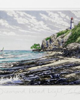 Diamond Head Light (Original Etching)
