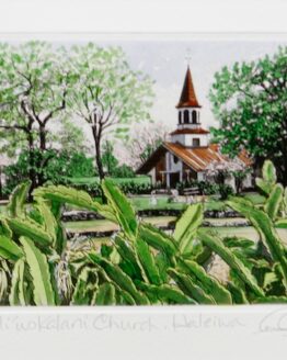Liliuokalini Chruch Haleiwa (Original Etching)