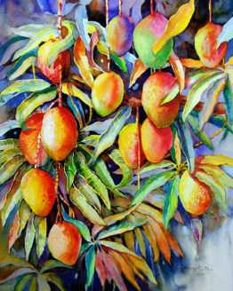 Merry Mangos (Giclee Reproduction on Canvas)