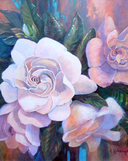 Gardinias (Giclee Reproduction on Canvas)