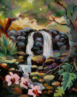 Liliuokalani Falls(Original Oil on Canvas)