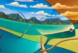 Two Seas (Giclee on Canvas)