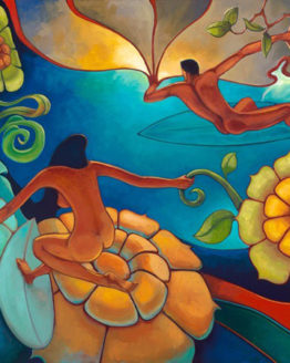 Surf Naked (Giclee on Canvas)