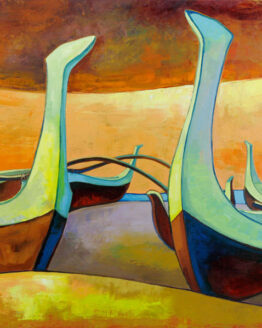 Curvey Canoe's (Giclee on Canvas)