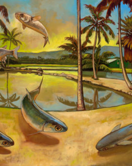 Haleiwa Fish Pond (Giclee on Canvas)