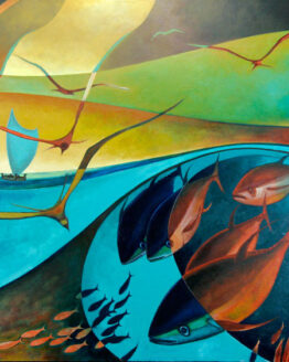 Ebb & Flow (Giclee Reproduction on Canvas)