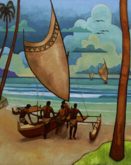 Evening Launch (Giclee Reproduction on Canvas)