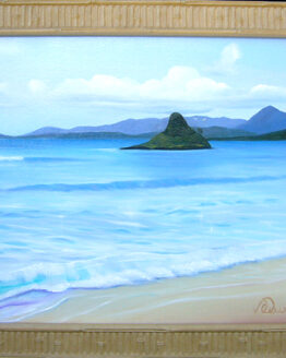 Chinaman's Hat at Kualoa (Original Oil Painting)