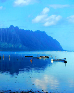 Chinaman's Hat at Kane'ohe Bay (Giclee on Canvas)