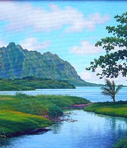 Waiahole Beach Park (Giclee Reproduction)