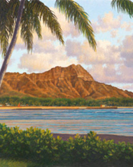 Diamond Head View (Giclee Reproduction)