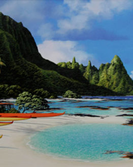 Canoes on the Beach (Giclee)