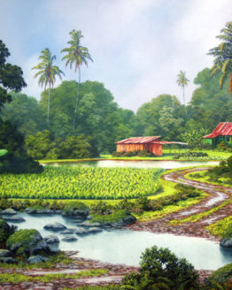 Afternoon Rains (Giclee on Canvas)