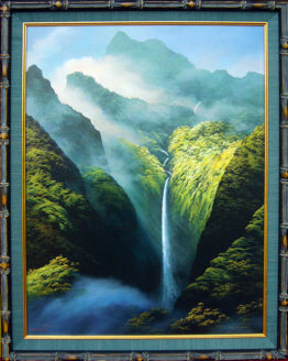 Misty Falls II (Giclee on Canvas)