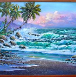 Morning Surf (Original Oil Painting)