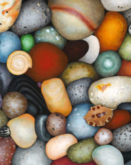 Hawaiian Beach Rocks (Giclee on Canvas)