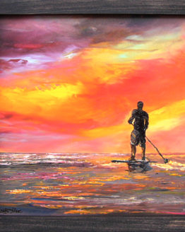 Sunset Lagoon (Original Oil Painting)