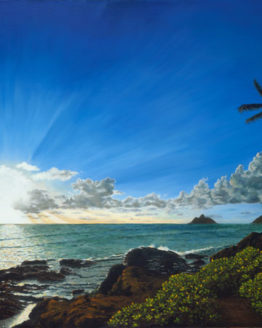 Lanikai Awakens (Giclee on Canvas)
