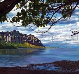 Waiahole Afternoon Vista (Giclee on Canvas)
