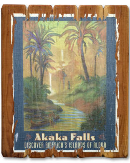 Akaka Falls (Giclee on Redwood)