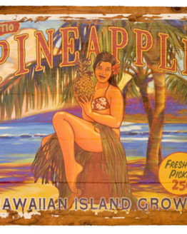 Exotic Pineapple (Giclee on Redwood)