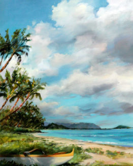 Lanikai Lady (Giclee on Canvas)