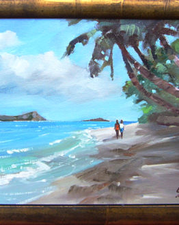 Seaside Stroll, Waimanalo (Original Oil on Canvas)