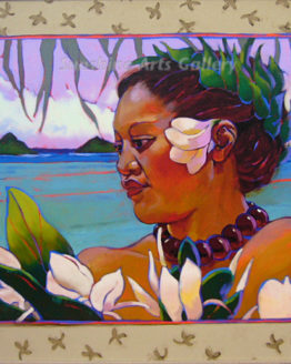 Lanikai ginger giclee art print