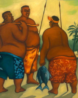 Spearfishing (Giclee Print on Canvas)