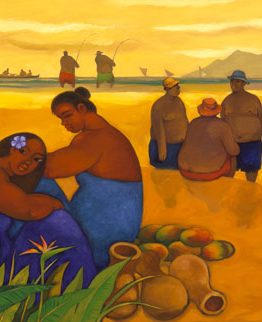 Golden Days (Giclee Reproduction on Canvas)