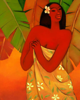 Sunbathing (Giclee Reproduction on Canvas)