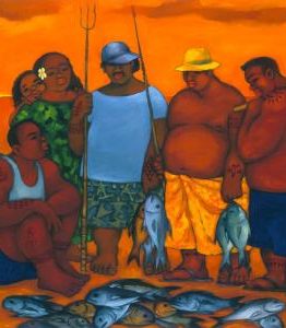 Share the Catch (Original Oil Painting)