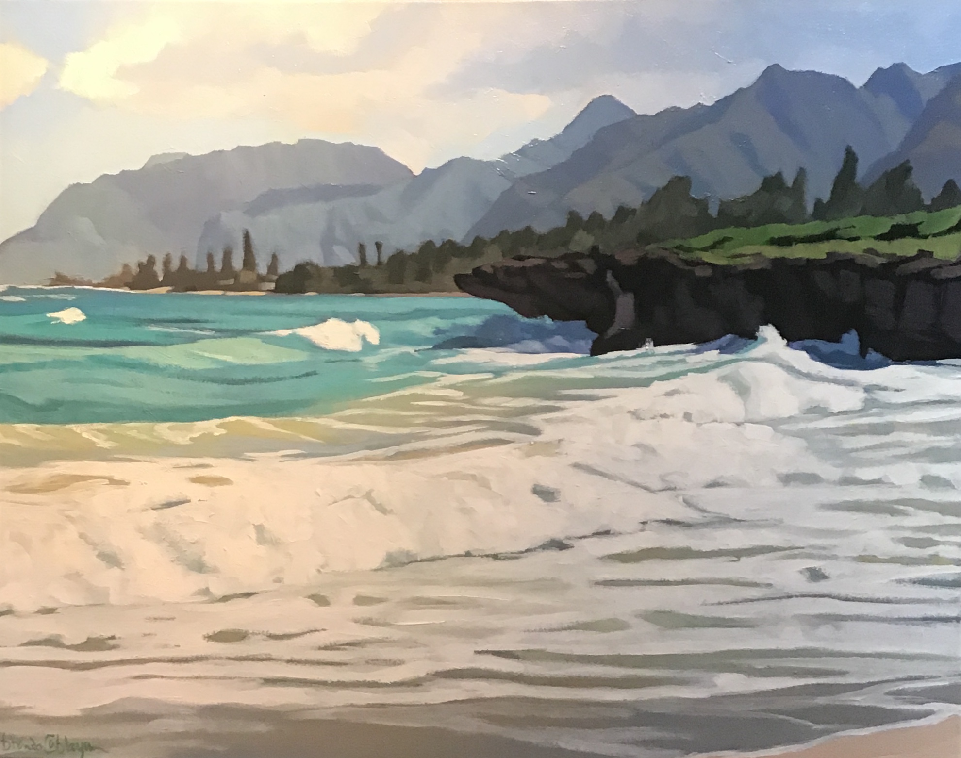 Afternoon-at-pounders-acrylic